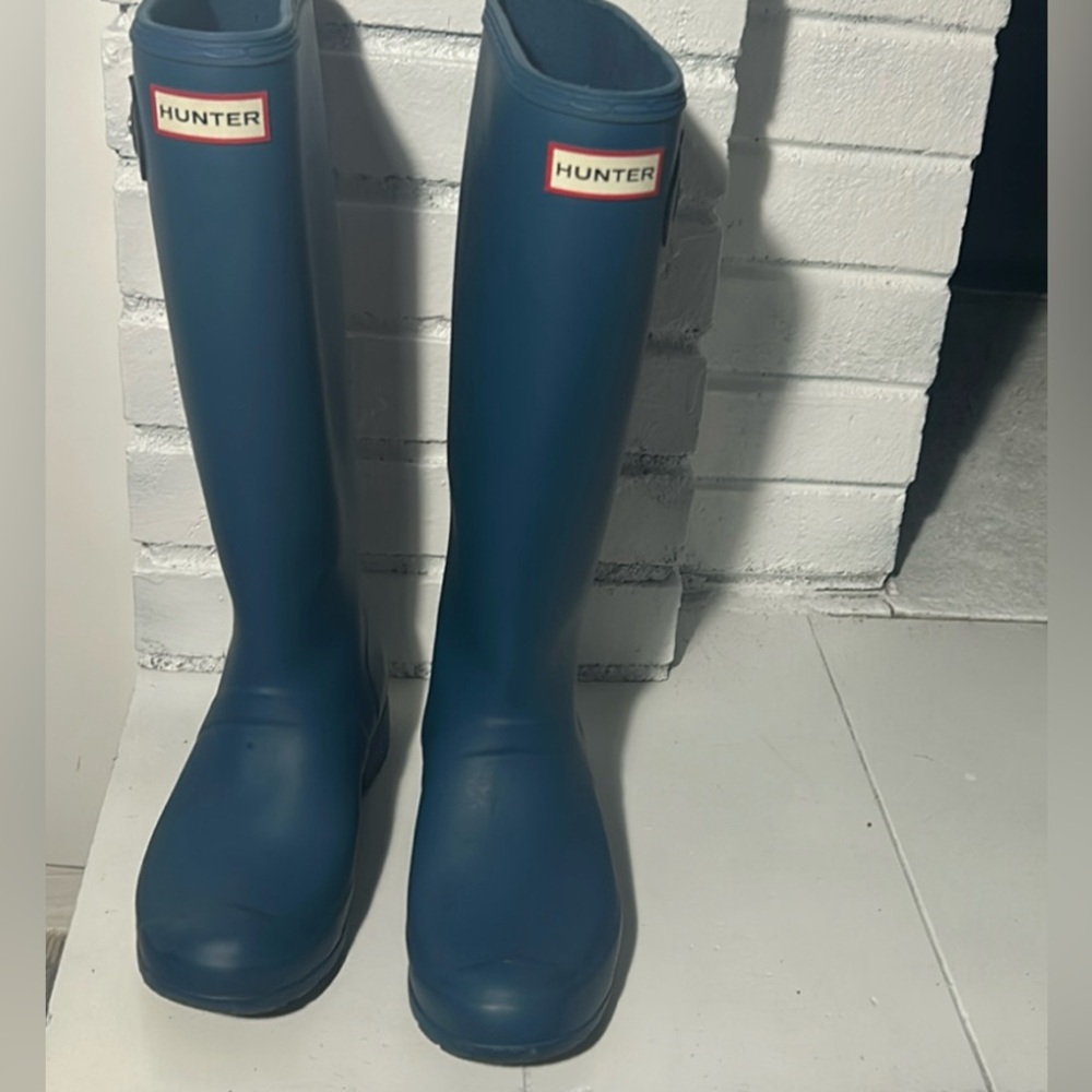 Hunter Blue Rain boots